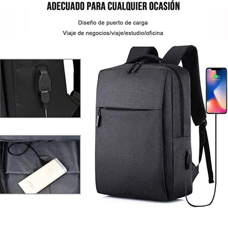 Mochila Porta Notebook Impermeable con Puerto USB y Protección Antirrobo - DSE