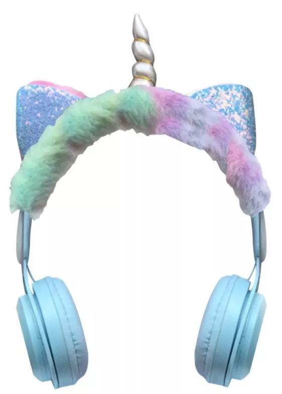 Auriculares De Unicornio/ Moño Bluetooth Peluche Arcoíris Infantil - Tubelux