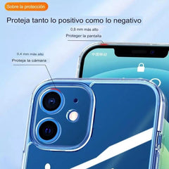 Protector iPhone 12 12 Pro Transparente Alto Impacto - Tubelux
