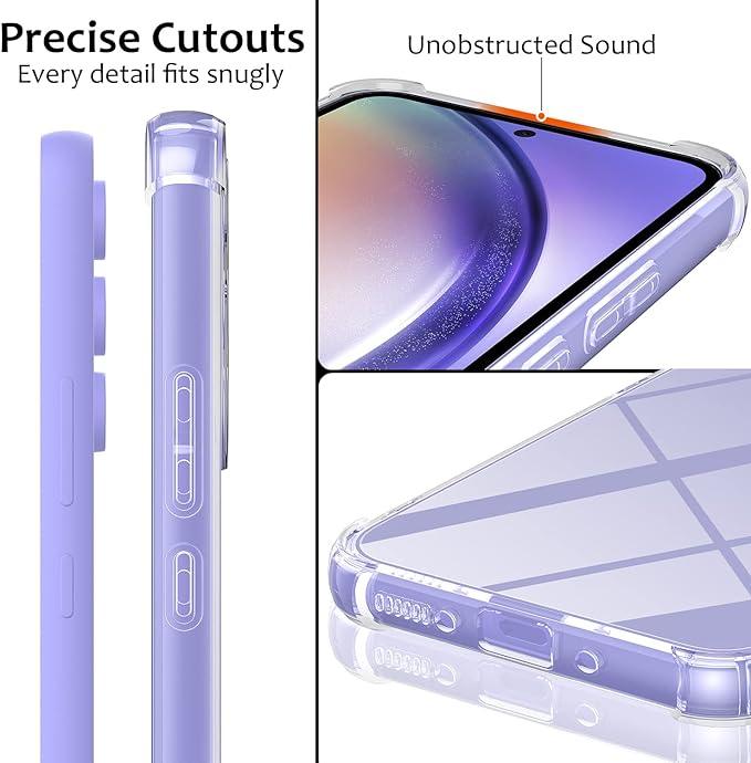 Protector Samsung A54 Transparente Borde Reforzado Alto Impacto - Tubelux