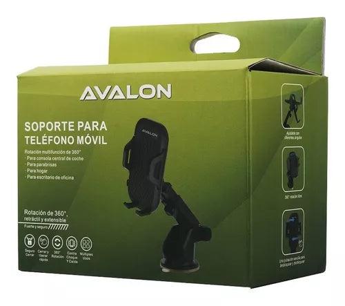 Viaja con Seguridad y Comodidad: Soporte Avalon de Celular para Auto con Ventosa y Brazo Extensible. - Tubelux
