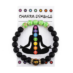 Armoniza tus Chakras: Pulsera de Alineación con Piedras Negras y Verde 5 - DSE