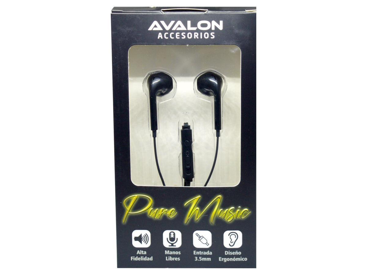 Auriculares Manos Libres Avalon Pure Music Negro - DSE