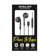 Auriculares Usb C Avalon Pure Music Para Celulares - DSE