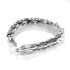 Elegancia Imperecedera: Pulsera Dragon Premium Silver. - DSE