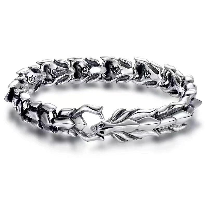 Elegancia Imperecedera: Pulsera Dragon Premium Silver. - DSE