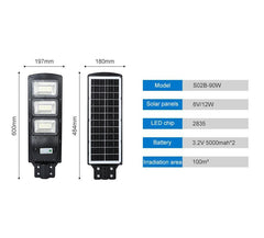Foco 90 Con Panel Solar Integrado Avalon y Brazo de Acero de Regalo - DSE