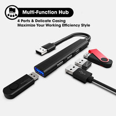Hub USB 3.0 con 4 Puertos + Adaptador Tipo-C Type C - DSE