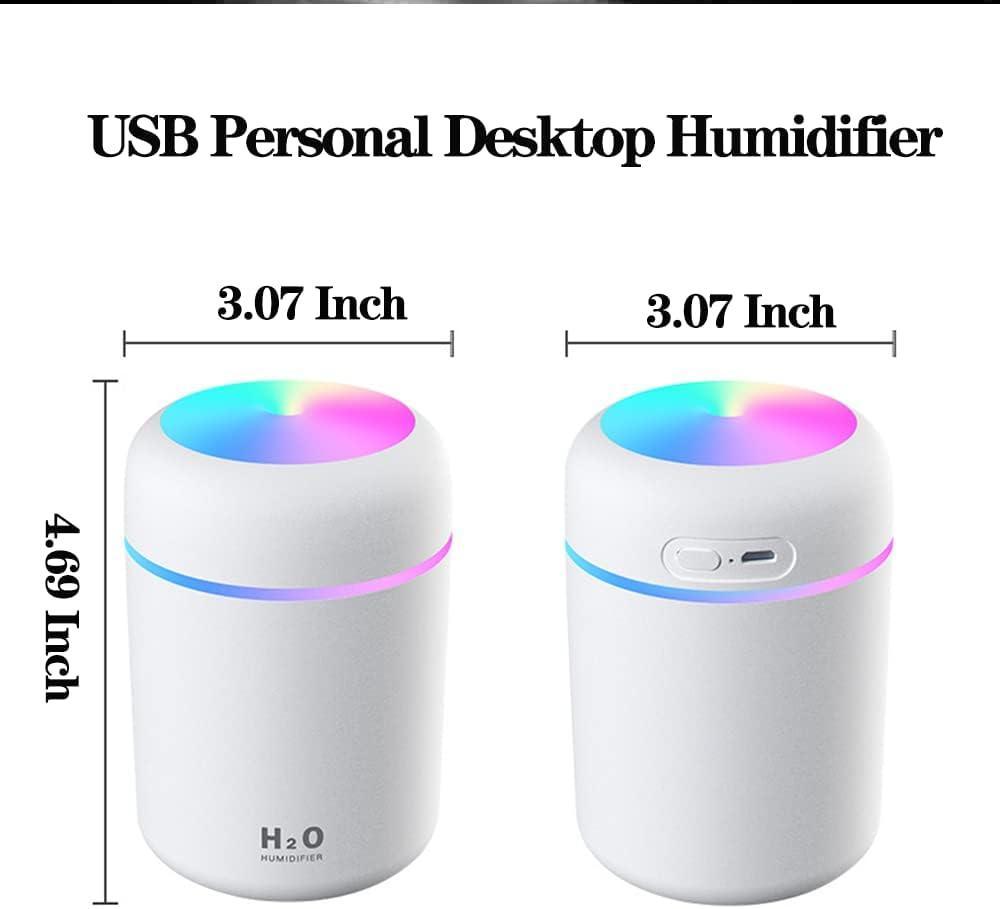 Humidificador Portátil con Luces LED RGB 3 en 1: humidifica purifica y aromatiza tu hogar - DSE