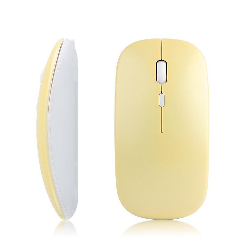 Mouse Inalambrico Bluetooth Recargable Led Rgb Amarillo - DSE