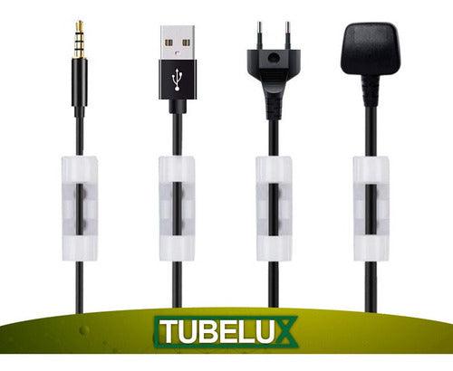 Organizador Para Cables Clip Adhesivo Grosor Medio Pack 20 Unidades –  Tubelux