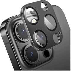 Vidrio templado full con marco para cámara de iPhone: protege de golpes y arañazos - Tubelux